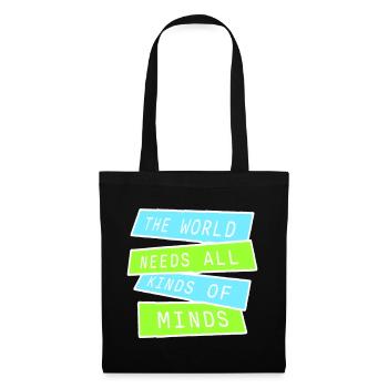 Le monde a besoin de toutes sortes d’esprits inspirants - Sac en tissu - noir - Devant