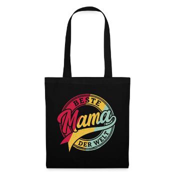 Cadeau de la Meilleure T-shirt Maman du Monde pour la fête des mères - Sac en tissu - noir - Devant