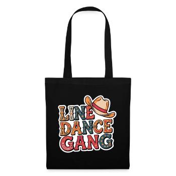 Bande de danse en ligne - Sac en tissu - noir - Devant