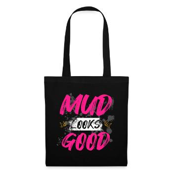 La boue est belle pour la course boueuse Schlammlauf Mud Run - Sac en tissu - noir - Devant