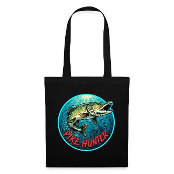 Pike Fishing Motif - Tote Bag - black - Front