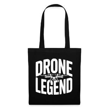 Légende du drone - Sac en tissu - noir - Devant