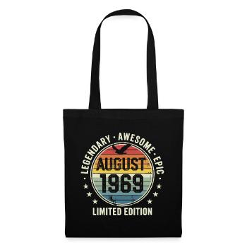 Legendäres Retro-Vintage-Jubiläum im August 1969 - Stoffbeutel - Schwarz - Vorne