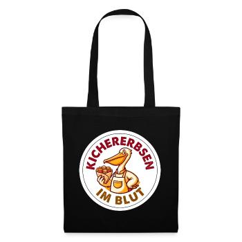 Kichererbsen im Blut Falafel Foodtruck T-Shirt - Stoffbeutel - Schwarz - Vorne