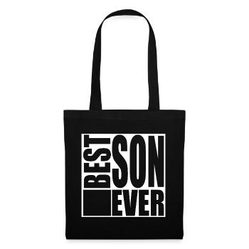 Bester Sohn Geschenk - Stoffbeutel - Schwarz - Vorne