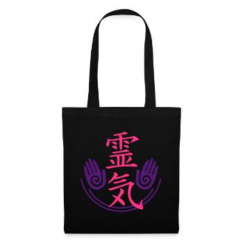 Reiki - Energy - Tote Bag - black - Front