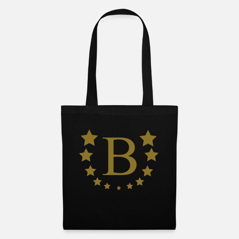B - Tote Bag - black