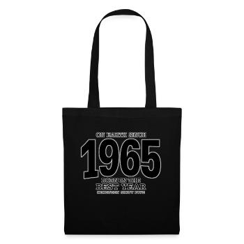 Sur la Terre depuis 1965 (noir) - Sac en tissu - noir - Devant