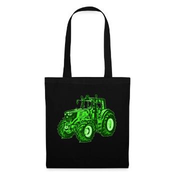 Tracteur agriculteur agriculteur tracteur machine agricole - Sac en tissu - noir - Devant