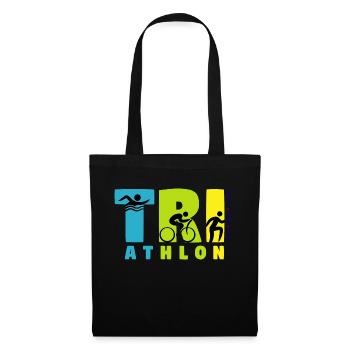 triathlon - Stoffbeutel - Schwarz - Vorne