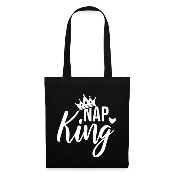Baby saying Nap King - white - Tote Bag - black - Front
