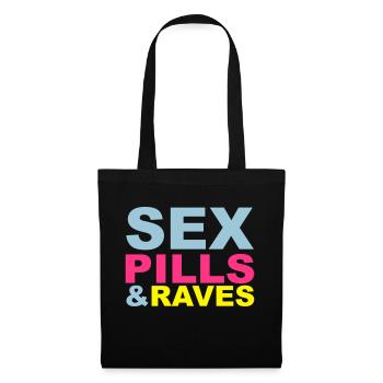 Sex Pills Raves - Stoffbeutel - Schwarz - Vorne