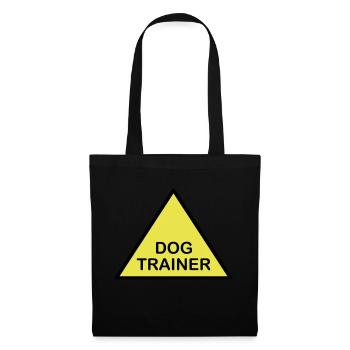 Triangle d’attention du dresseur de chiens - Sac en tissu - noir - Devant