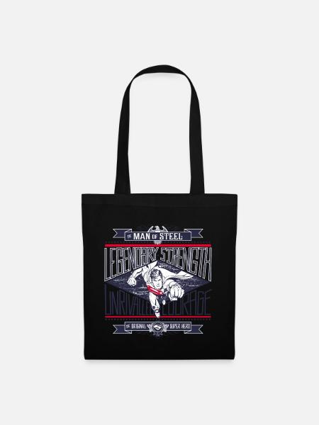 Superman Legendary Strength - Stoffbeutel - Schwarz