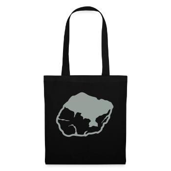 weissen stein kiesel 0 - Sac en tissu - noir - Devant