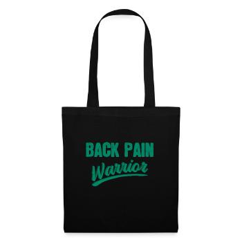 Back Pain Fighter Warrior Funny saying - Tote Bag - black - Front
