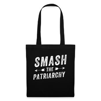Smash the Patriarchy - Tote Bag - black - Front