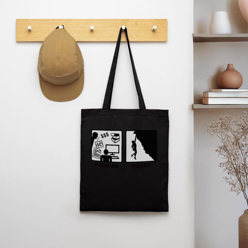 Climbing solves problems Tote Bag