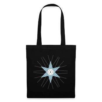 Starcycle - wheel hub star spoke biking shirt - Tote Bag - black - Front