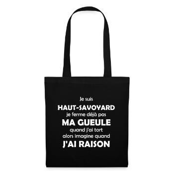 Je suis Haut Savoyard - Sac en tissu - noir - Devant