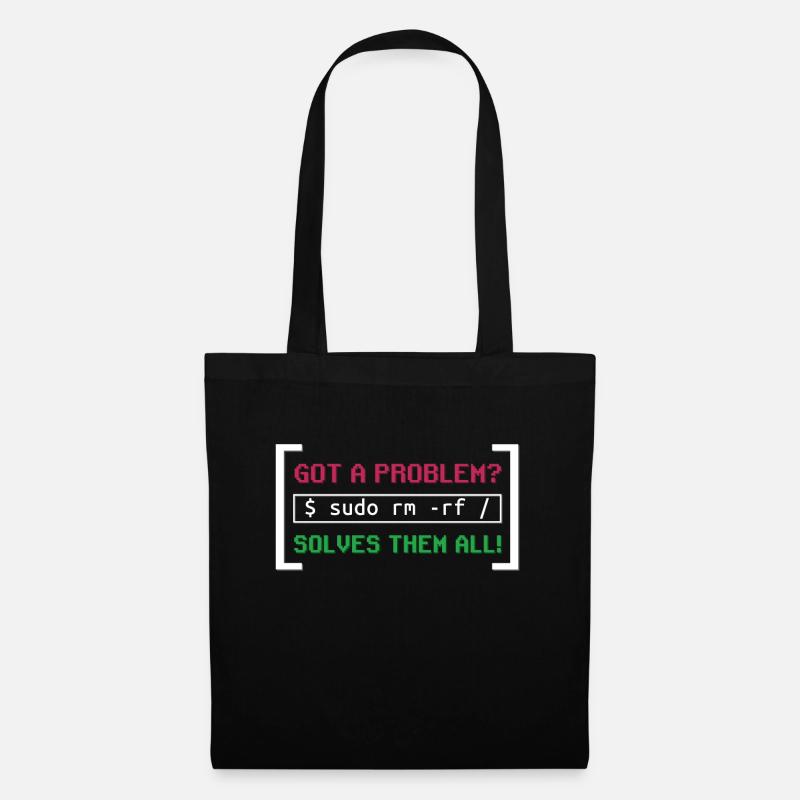 Typical Unix software developer troubleshooting problems - Tote Bag - black