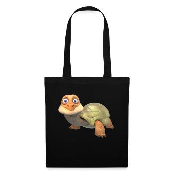 Süsse Schildkröte - Stoffbeutel - Schwarz - Vorne