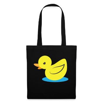 Little angry yellow duck - Tote Bag - black - Front