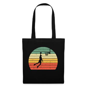 Basket Vintage Retro Dunk - Sac en tissu - noir - Devant