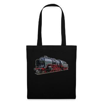 Dampflok BR 50 3501 - Stoffbeutel - Schwarz - Vorne