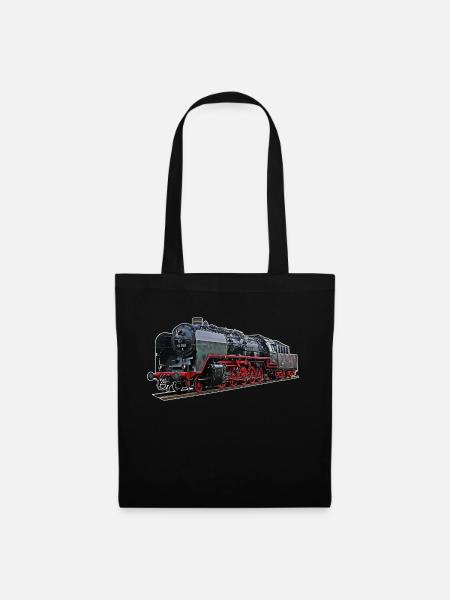 Dampflok BR 50 3501 - Stoffbeutel - Schwarz