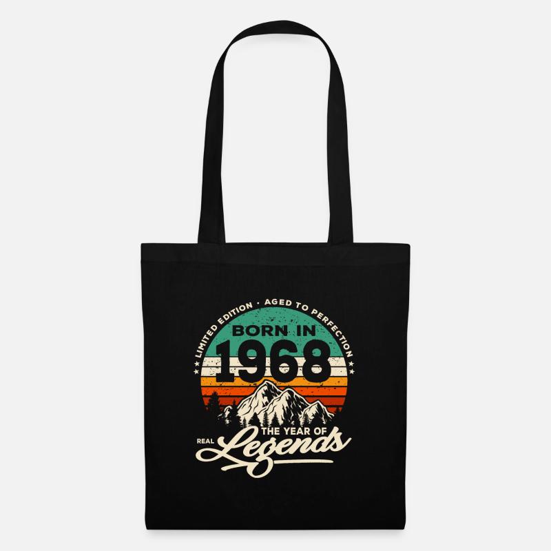 Legenden werden 1968 geboren - Stoffbeutel - Schwarz