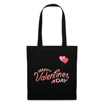 Alles Gute zum Valentinstag - Stoffbeutel - Schwarz - Vorne