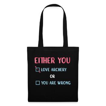 Archer Archery Bow And Arrow - Tote Bag - black - Front