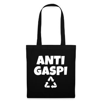 anti-gaspi, anti-gaspillage, recycler - Sac en tissu - noir - Devant