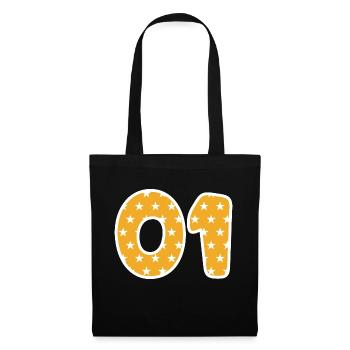 01 - Sac en tissu - noir - Devant