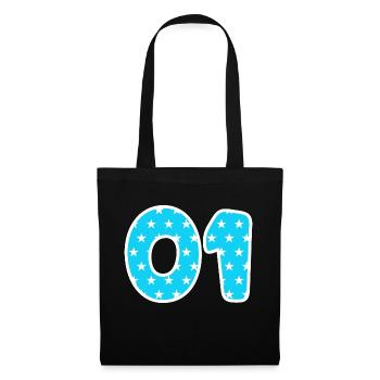 Équipe - 01 - Sac en tissu - noir - Devant
