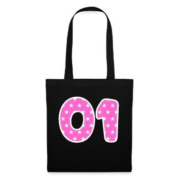Équipe - 01 - Sport - Sac en tissu - noir - Devant