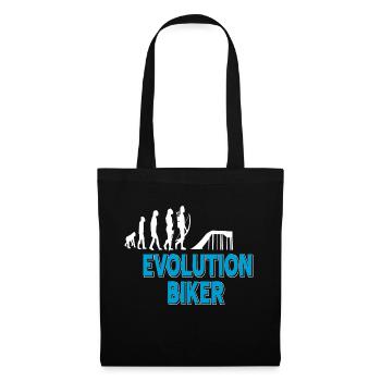 Funny Evolution Of A Biker Motorcycle Lover - Tote Bag - black - Front