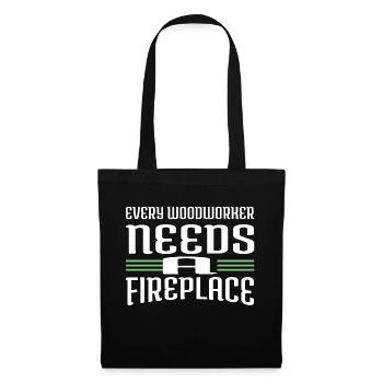 tree feller arboriculture jackhammer - Tote Bag - black - Front