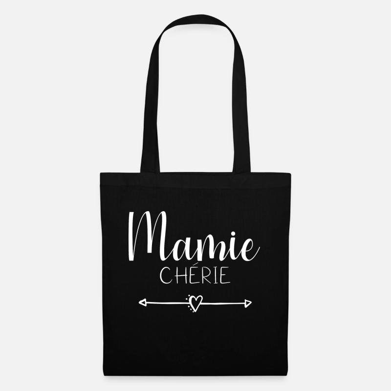 Mamie chérie - Sac en tissu - noir