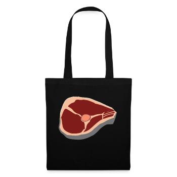 Steak Meat Beef Food and Grilling T-Bone - Tote Bag - black - Front