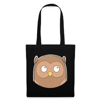 Owl - Tote Bag - black - Front