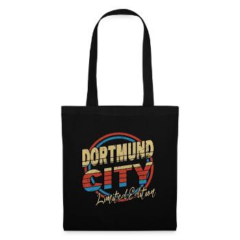 Dortmund Allemagne City Police 80s Style - Sac en tissu - noir - Devant