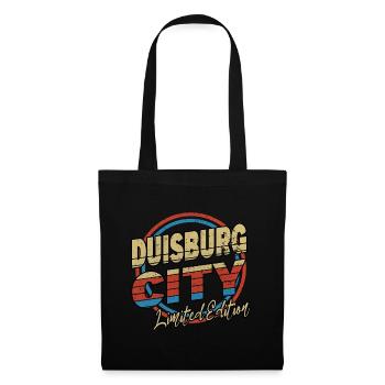 Duisburg Germany City Font 80s Style - Tote Bag - black - Front