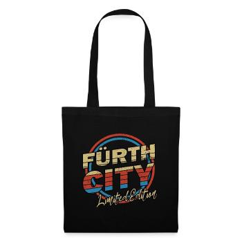 Fürth Germany City Font 80s style - Tote Bag - black - Front