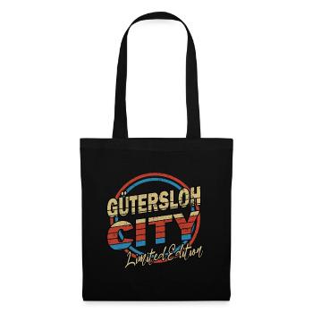 Gütersloh Germany City Font 80s style - Tote Bag - black - Front