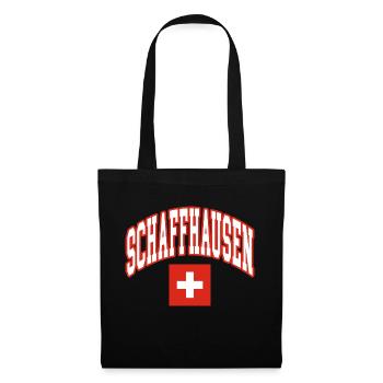 Schaffhausen schweiz flagge - Stoffbeutel - Schwarz - Vorne