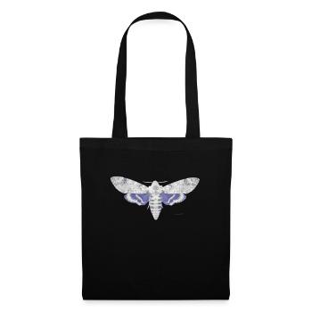 Skull Hawkmoth Skull Butterfly Skull - Tote Bag - black - Front