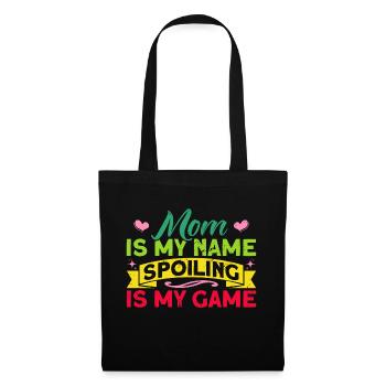 Fête des mères Grand-mère Cadeau familial jumelé - Sac en tissu - noir - Devant