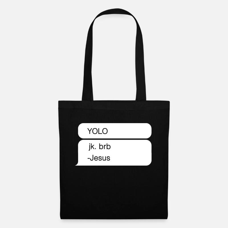 YOLO JK BRB Jesus Design - Stoffbeutel - Schwarz